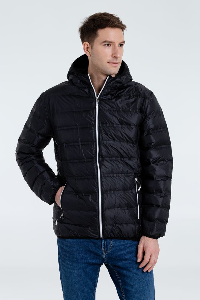 Куртка пуховая мужская Tarner Comfort черная, размер S оптом под нанесение