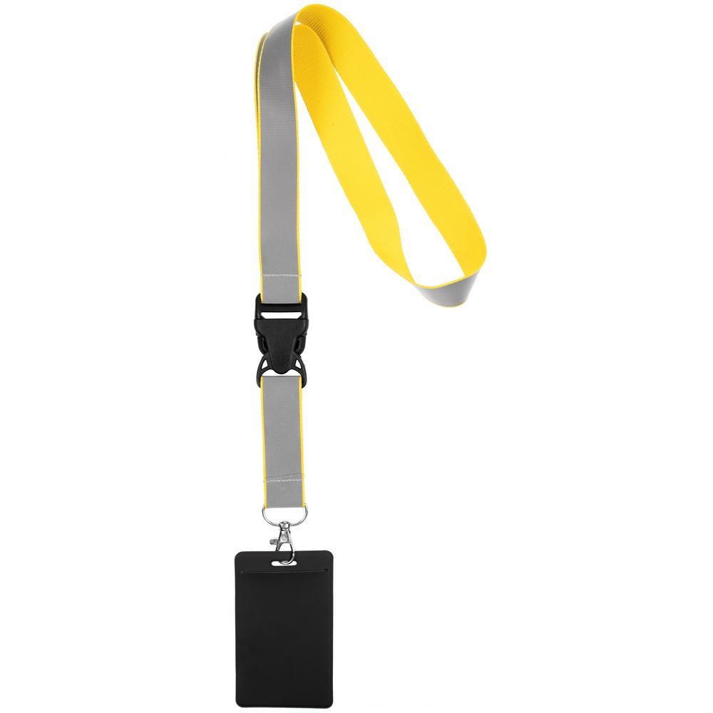 Лента светоотражающая Interlevel, желтая с серым заказать под нанесение логотипа