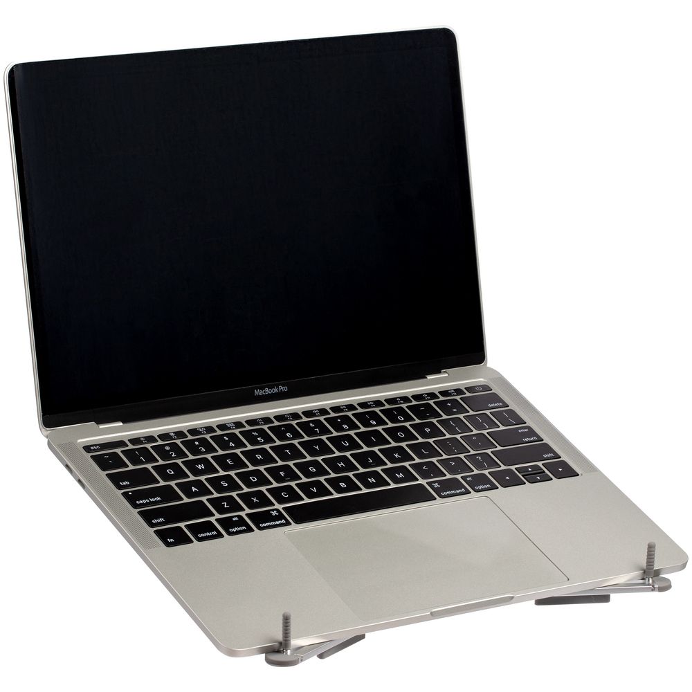 Подставка для ноутбука и планшета Triplex, серебристая оптом под нанесение