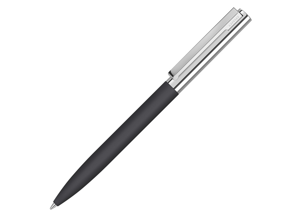 Ручка металлическая шариковая «Bright GUM» soft-touch с зеркальной гравировкой оптом под нанесение