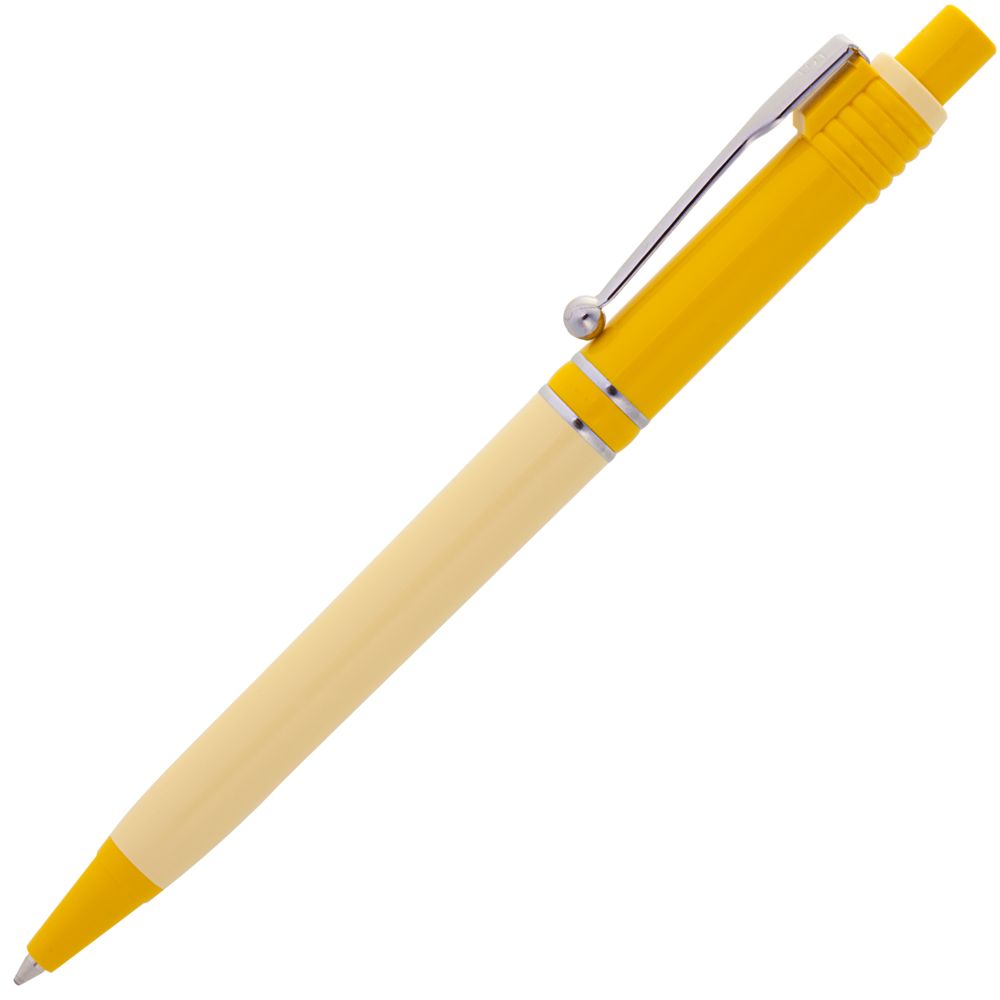 Ручка шариковая Raja Shade, желтая с нанесением логотипа в Москве