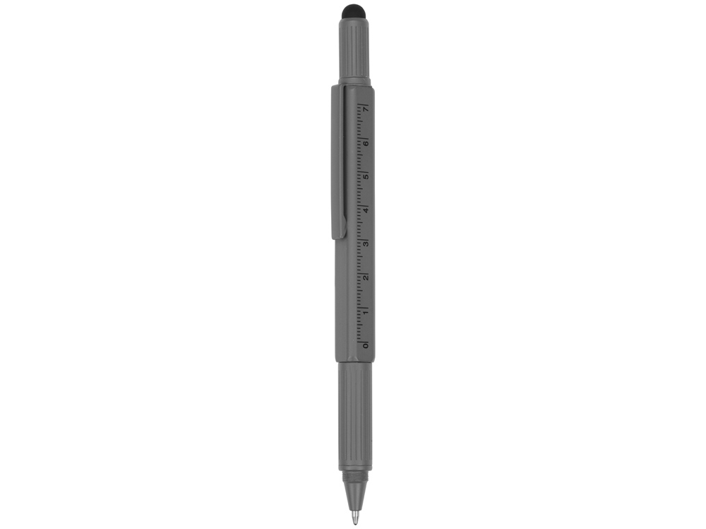 Ручка-стилус металлическая шариковая «Tool» с уровнем и отверткой с нанесением логотипа в Москве