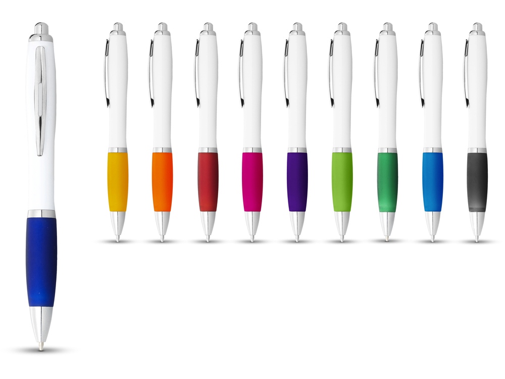 Ручка пластиковая шариковая «Nash» на заказ с логотипом компании