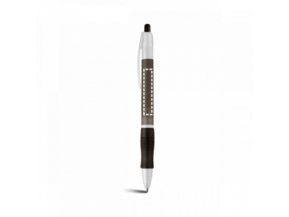 Шариковая ручка с противоскользящим покрытием «SLIM» с нанесением логотипа в Москве