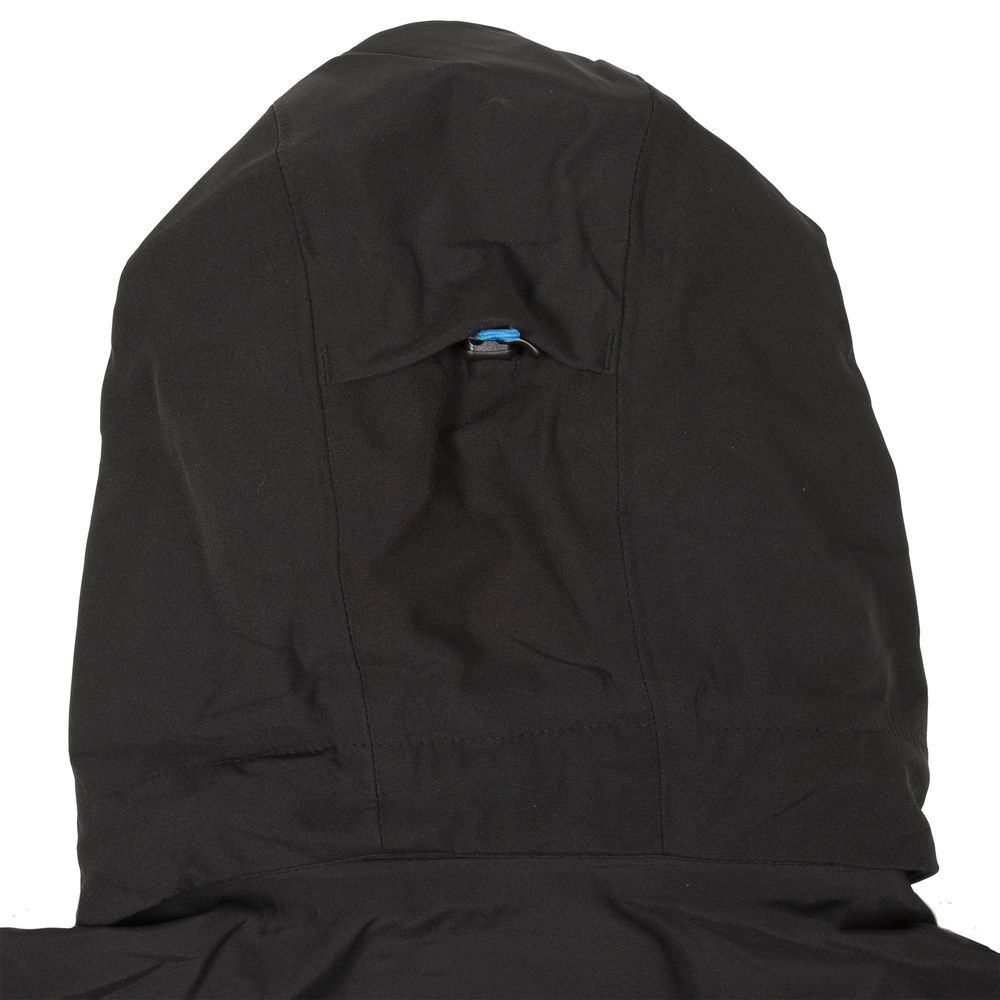 Куртка софтшелл женская Patrol черная с синим, размер XS с нанесением логотипа в Москве