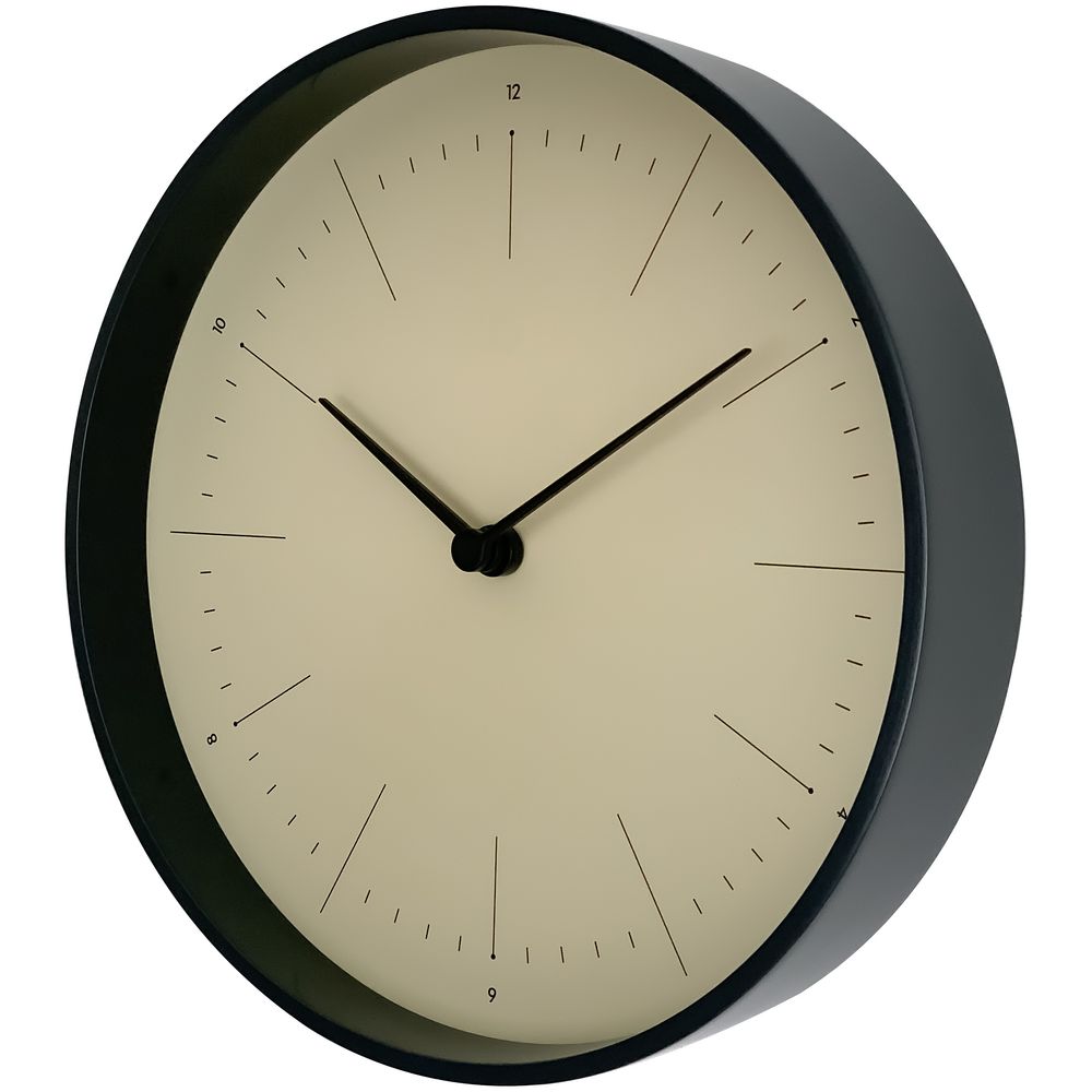 Часы настенные Jet, оливковые с нанесением логотипа в Москве
