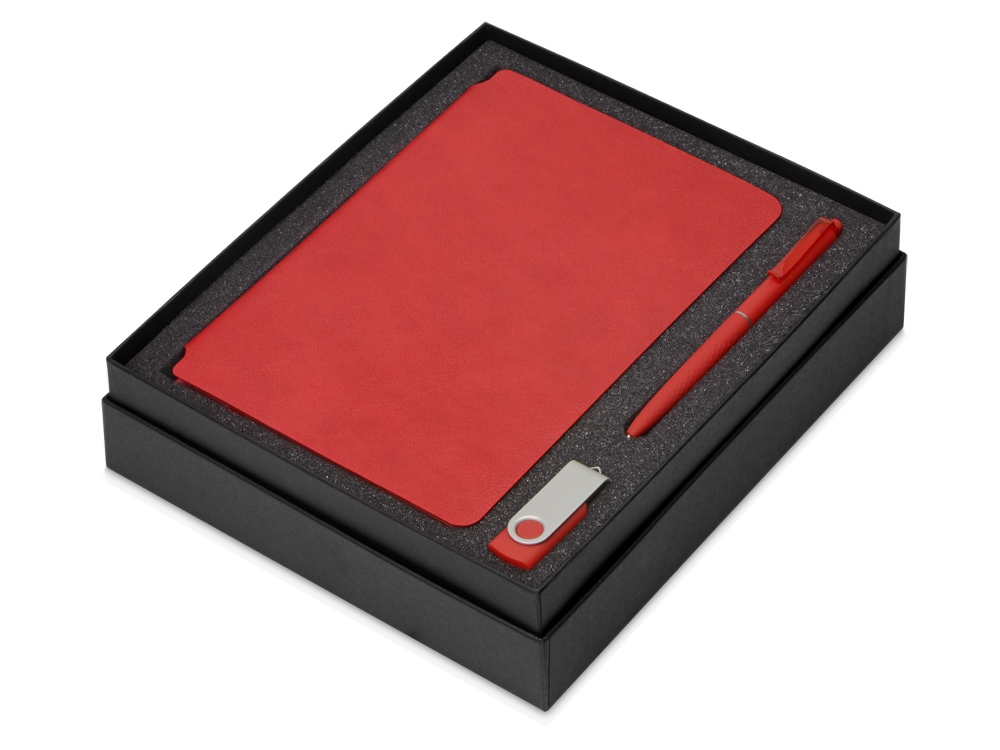 Подарочный набор «Notepeno» с блокнотом А5, флешкой и ручкой оптом под нанесение