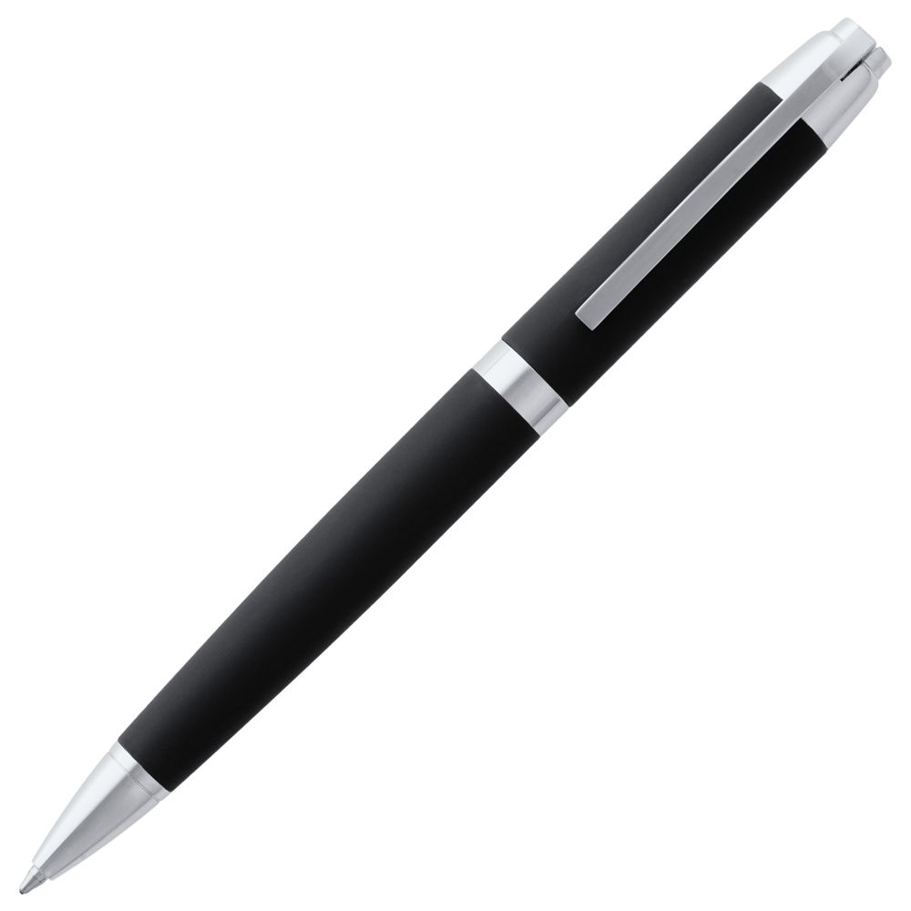 Ручка шариковая Razzo Chrome, черная заказать под нанесение логотипа
