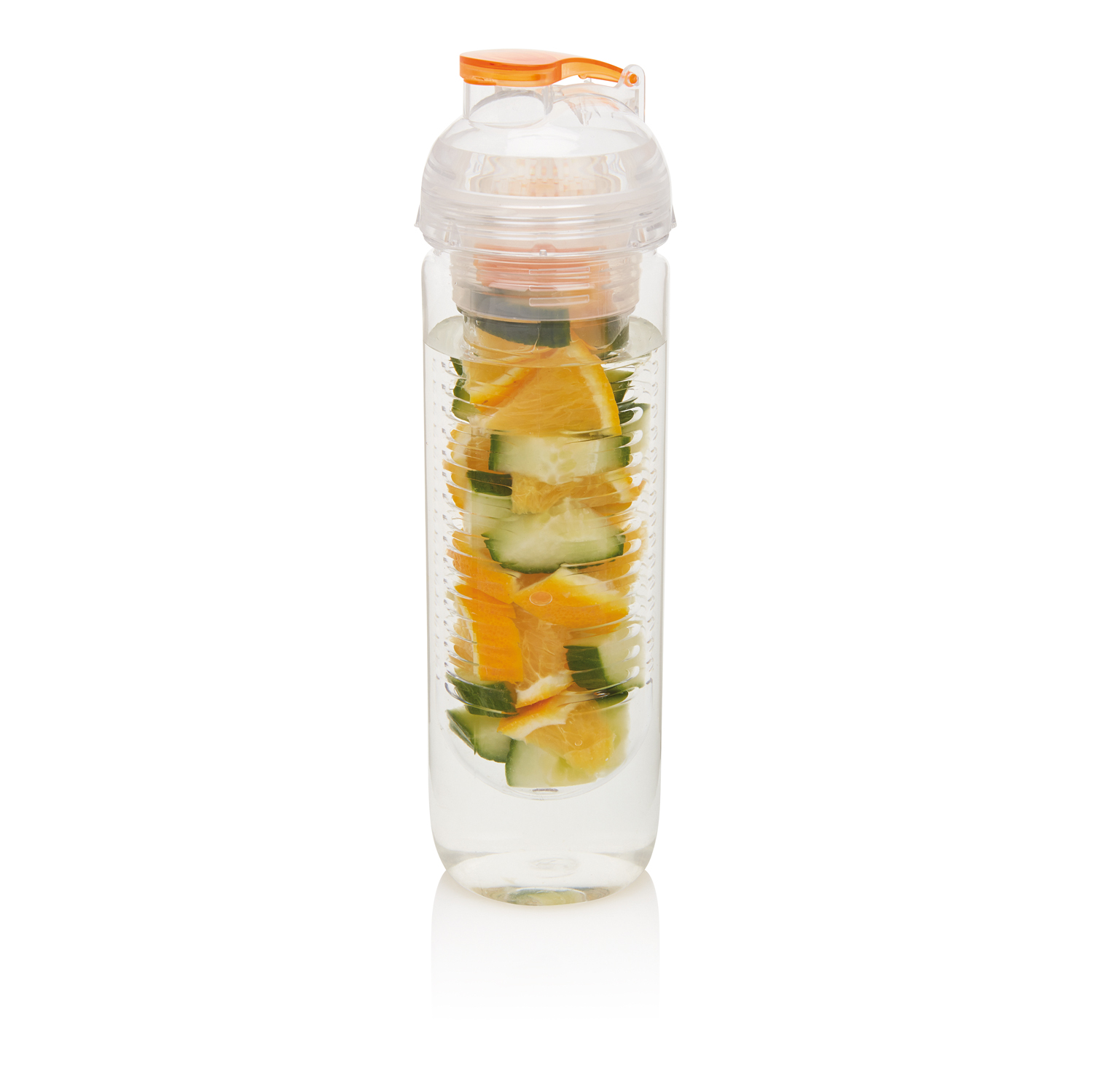 Бутылка для воды с контейнером для фруктов, 500 мл оптом под нанесение