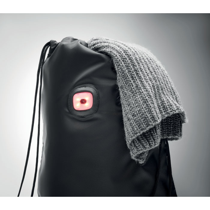 Рюкзак из RPET с фонариком на заказ с логотипом компании