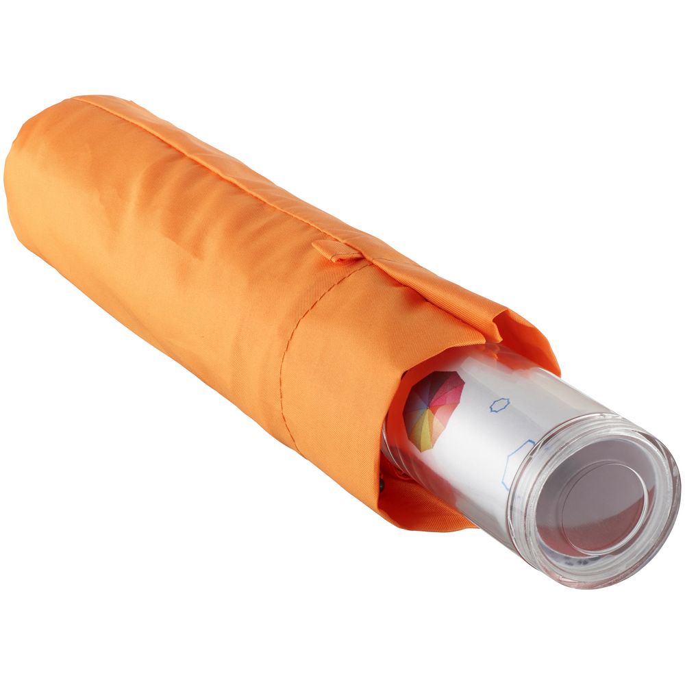 Зонт складной Fillit, оранжевый на заказ с логотипом компании