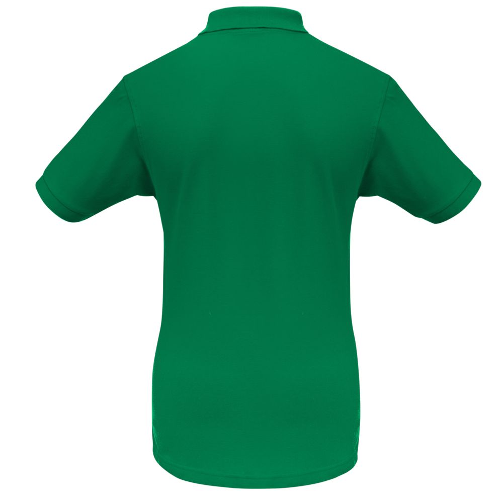 Рубашка поло Safran зеленая, размер S оптом под нанесение