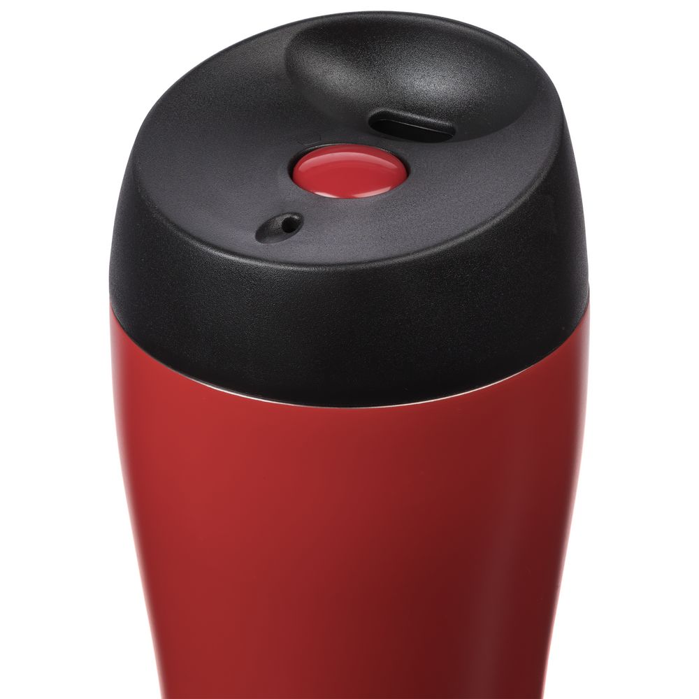 Термостакан Solingen, вакуумный, герметичный, красный на заказ с логотипом компании