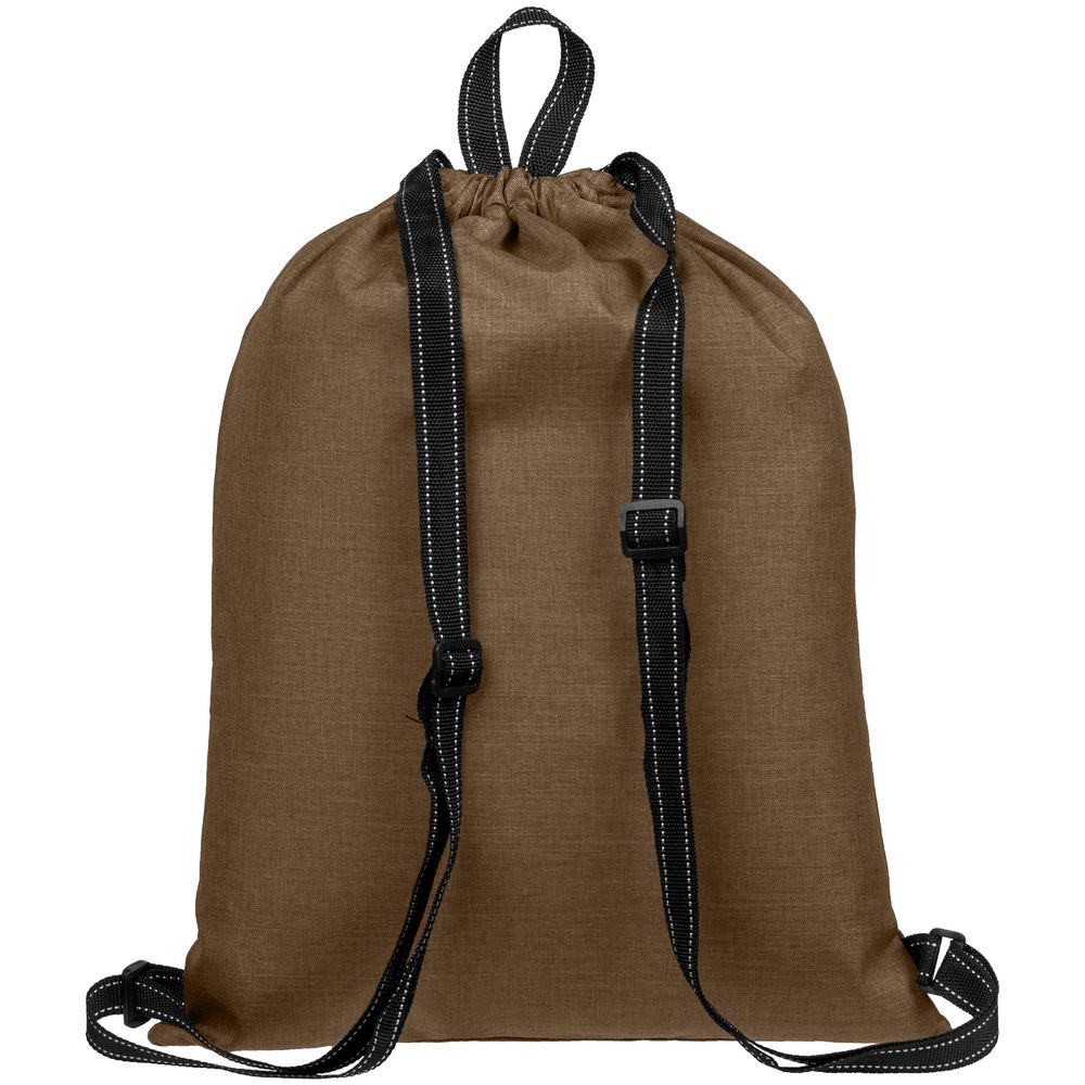 Рюкзак-мешок Melango, коричневый заказать под нанесение логотипа