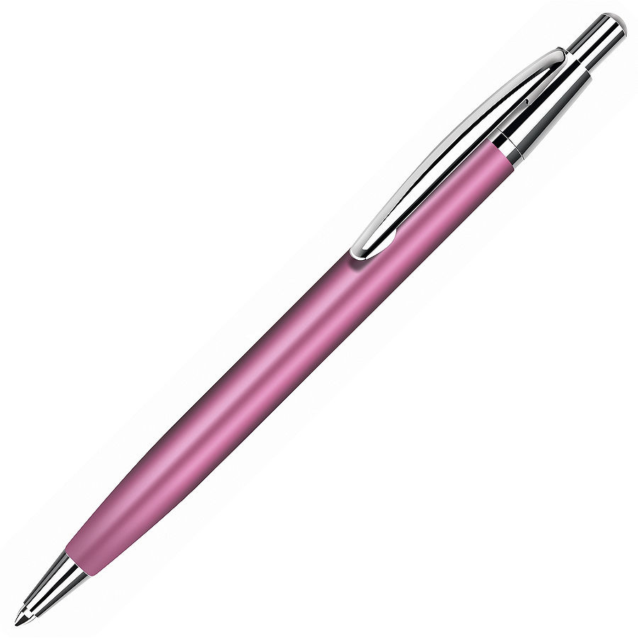 Ручка шариковая EPSILON,, розовый/хром, металл оптом под нанесение