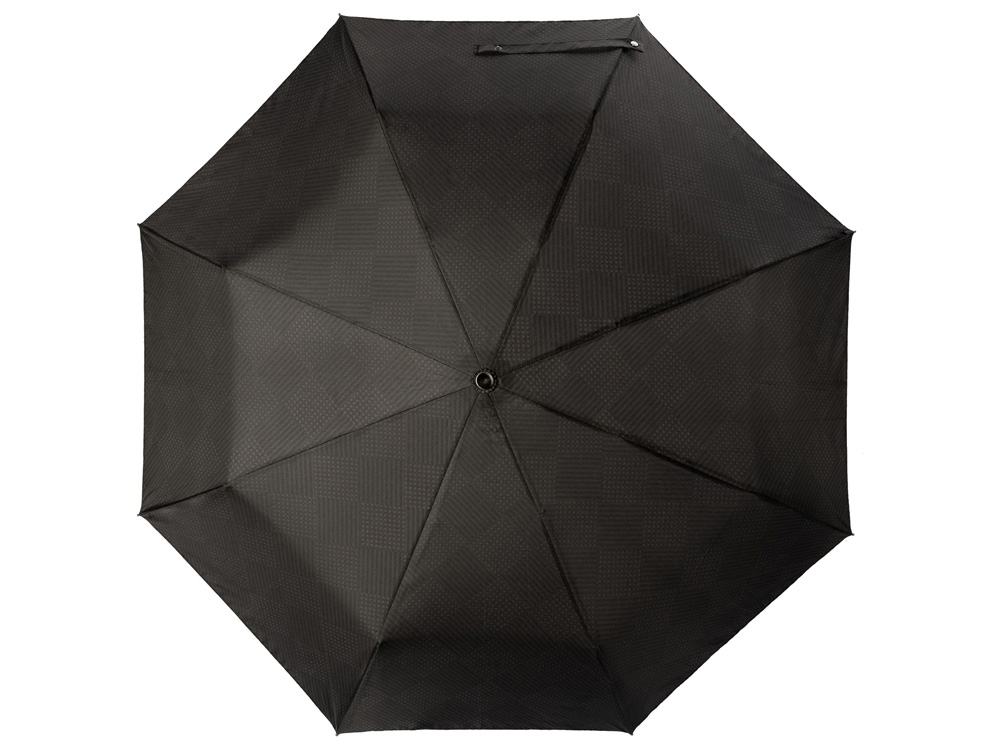 Складной зонт Horton Black на заказ с логотипом компании