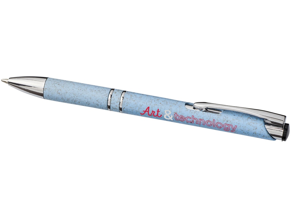 Ручка шариковая «Moneta» из АБС-пластика и пшеничной соломы заказать под нанесение логотипа