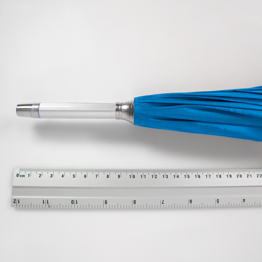 Зонт-трость SILVER, пластиковая ручка, полуавтомат оптом под нанесение