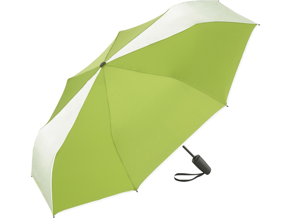 Зонт складной «ColorReflex» со светоотражающими клиньями, полуавтомат оптом под нанесение