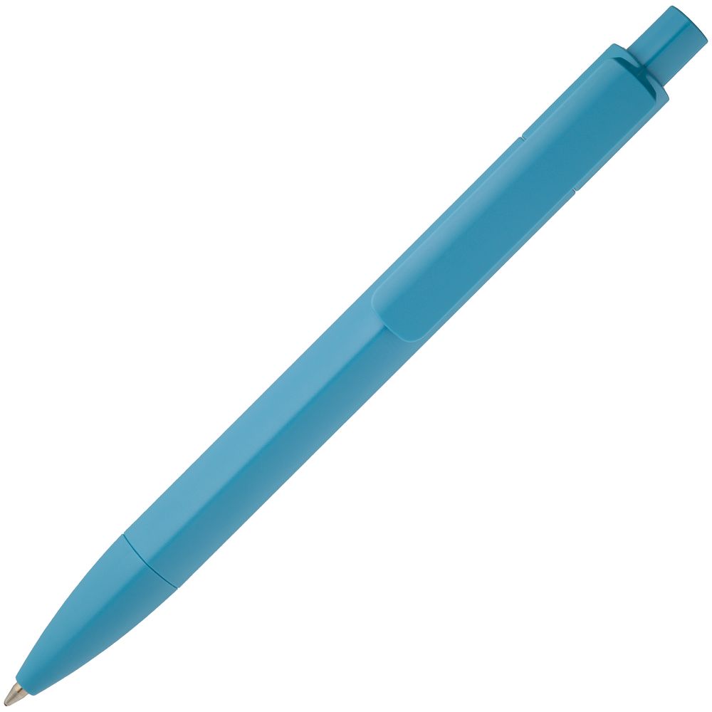 Ручка шариковая Prodir DS4 PMM-P, голубая оптом под нанесение