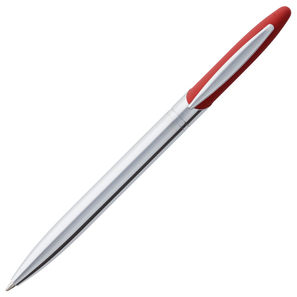 Ручка шариковая Dagger Soft Touch, красная с нанесением логотипа в Москве