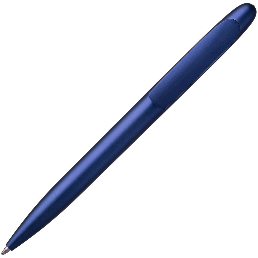 Ручка шариковая Moor Silver, синий металлик на заказ с логотипом компании