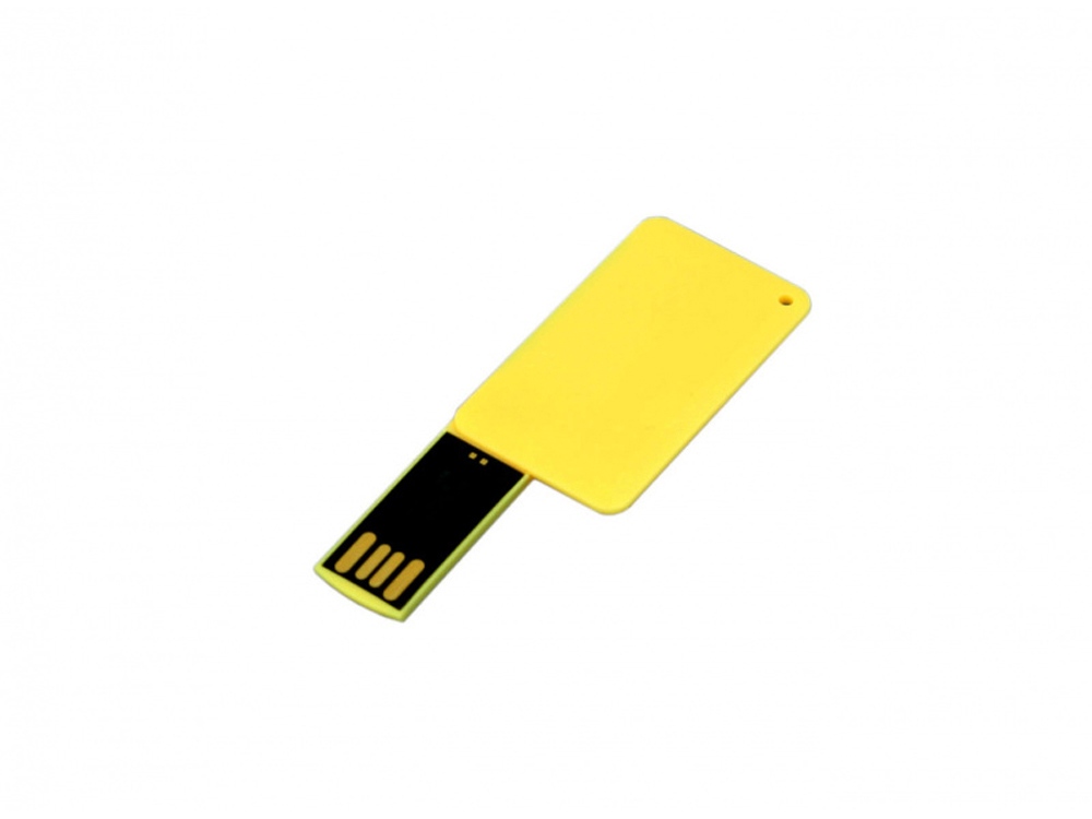 USB 2.0- флешка на 16 Гб в виде пластиковой карточки заказать под нанесение логотипа