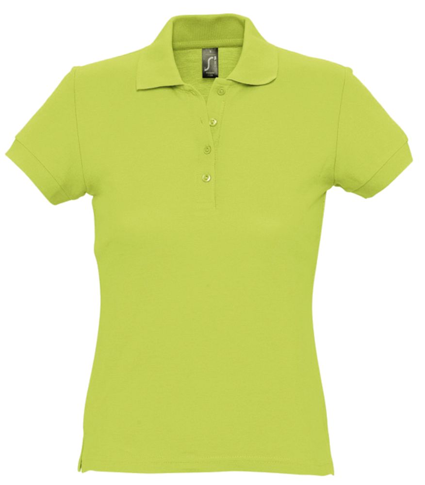 Рубашка поло женская Passion 170 "зеленое яблоко", размер S оптом под нанесение