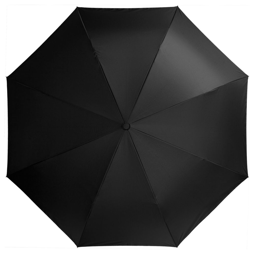Зонт наоборот Unit Style, трость, черный с нанесением логотипа в Москве