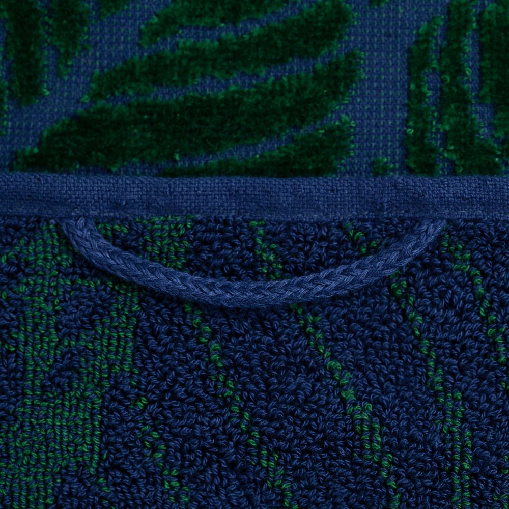 Полотенце In Leaf, малое, синее с зеленым заказать под нанесение логотипа