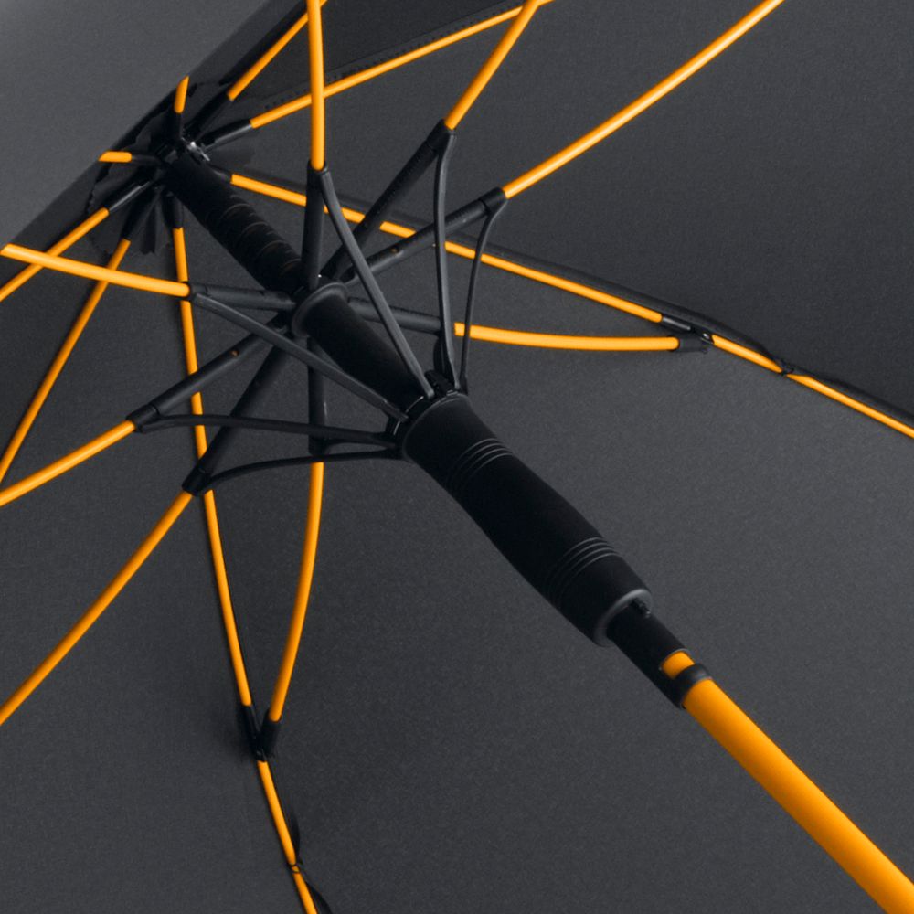 Зонт-трость с цветными спицами Color Style, оранжевый заказать под нанесение логотипа
