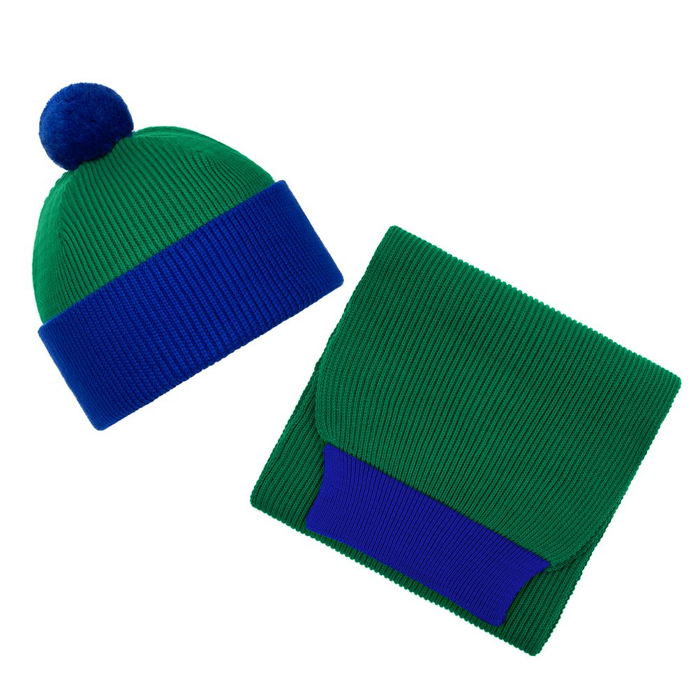 Набор Snappy, зеленый с синим заказать под нанесение логотипа