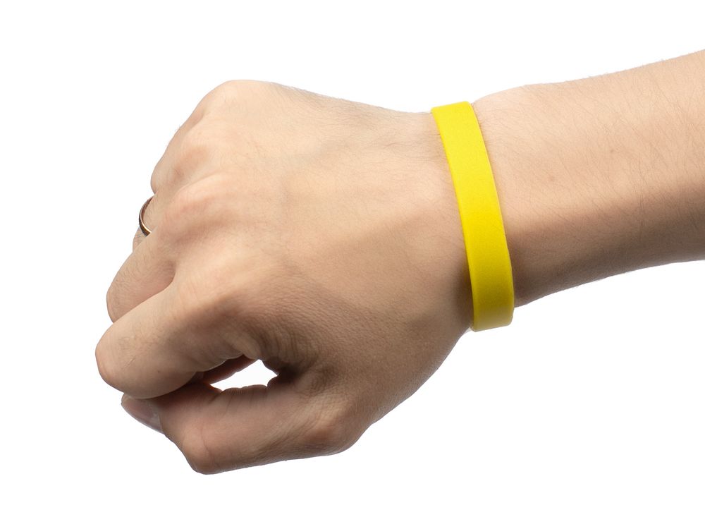 Силиконовый браслет Valley, желтый заказать под нанесение логотипа