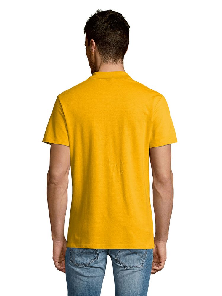 Рубашка поло мужская Summer 170 желтая, размер XS на заказ с логотипом компании