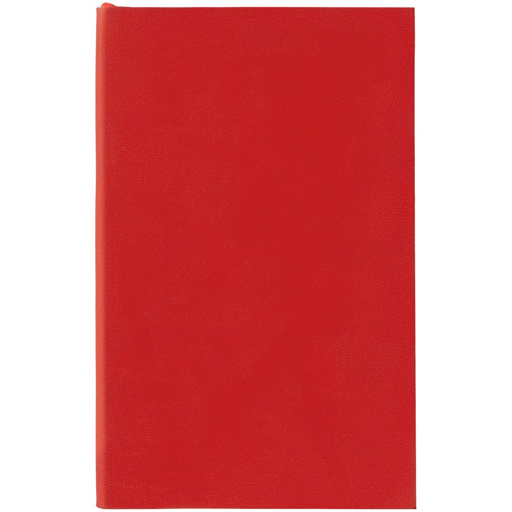 Ежедневник Flat Mini, недатированный, красный на заказ с логотипом компании