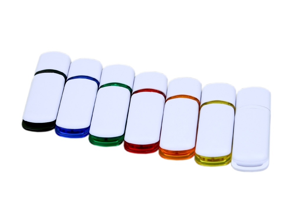 USB 3.0- флешка на 64 Гб с цветными вставками на заказ с логотипом компании