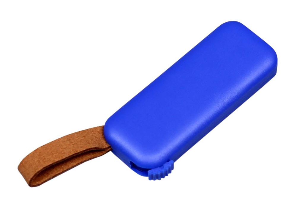 USB 2.0- флешка промо на 4 Гб прямоугольной формы, выдвижной механизм заказать под нанесение логотипа