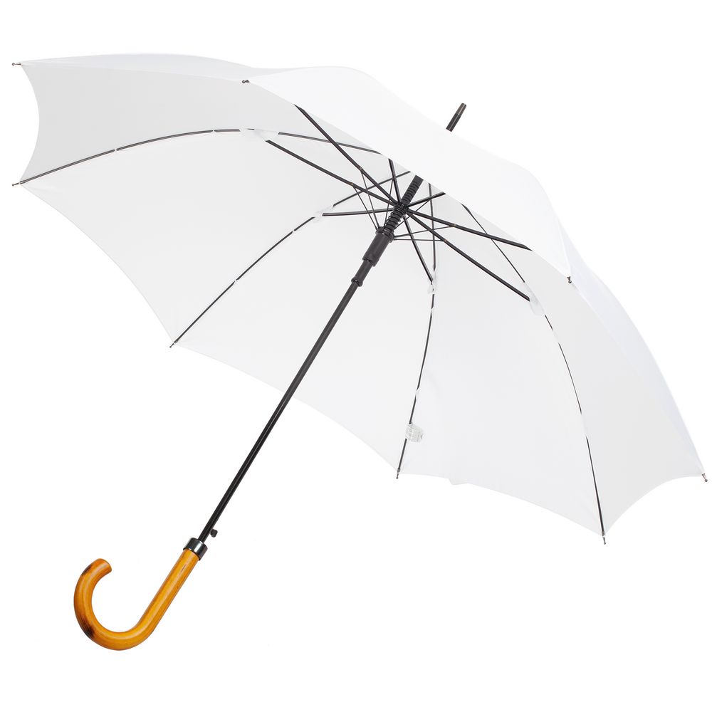 Зонт-трость LockWood, белый оптом под нанесение