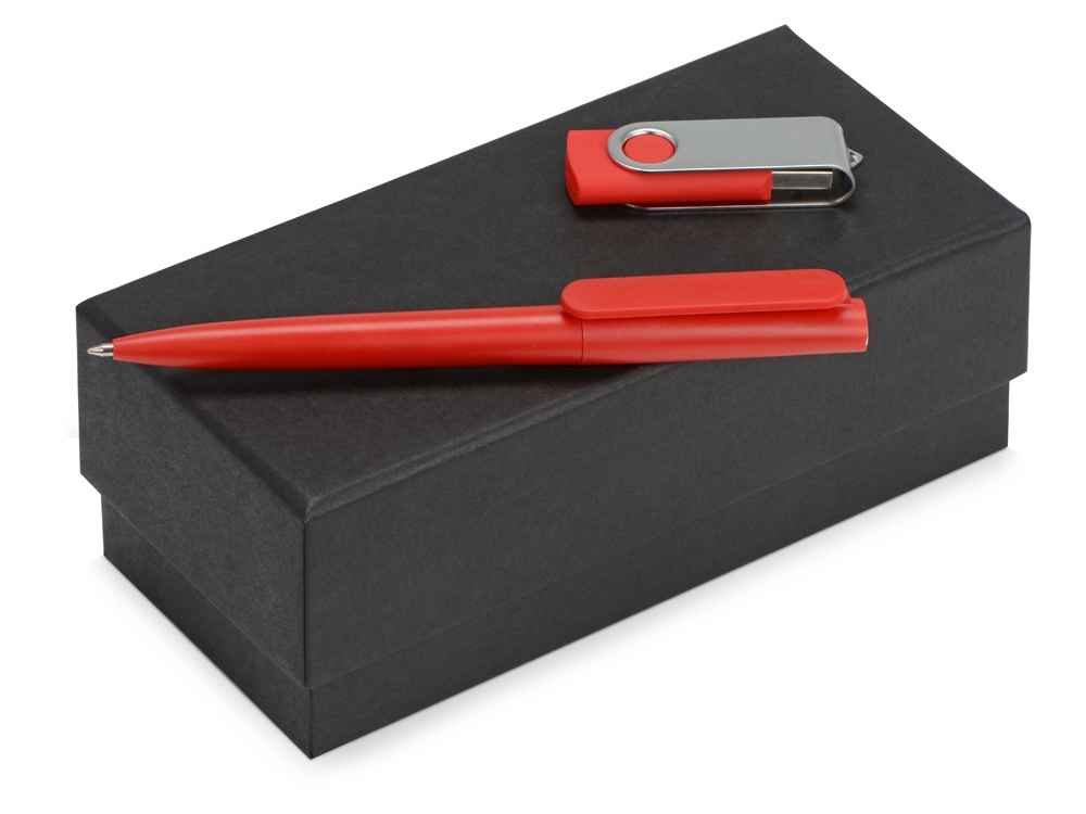 Подарочный набор Qumbo с ручкой и флешкой оптом под нанесение