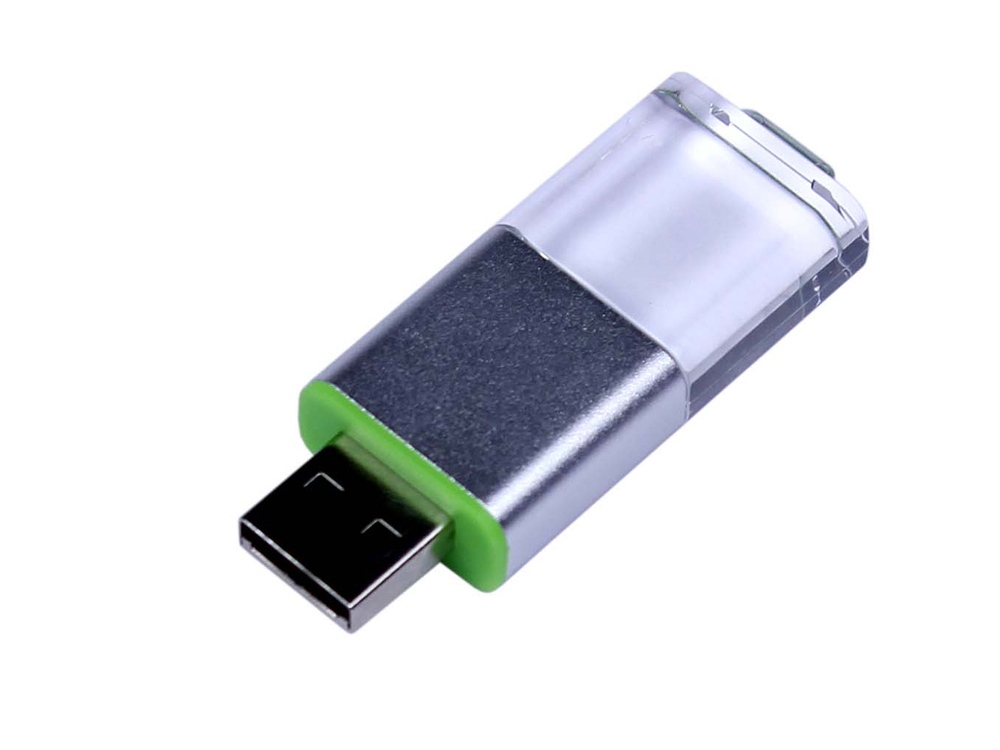 USB 2.0- флешка промо на 32 Гб прямоугольной формы, выдвижной механизм заказать в Москве