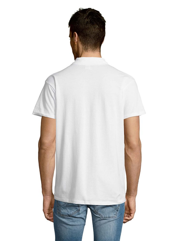 Рубашка поло мужская Summer 170 белая, размер XS с нанесением логотипа в Москве