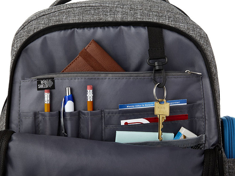 Рюкзак «Vault» для ноутбука 15,6" с защитой от RFID считывания на заказ с логотипом компании