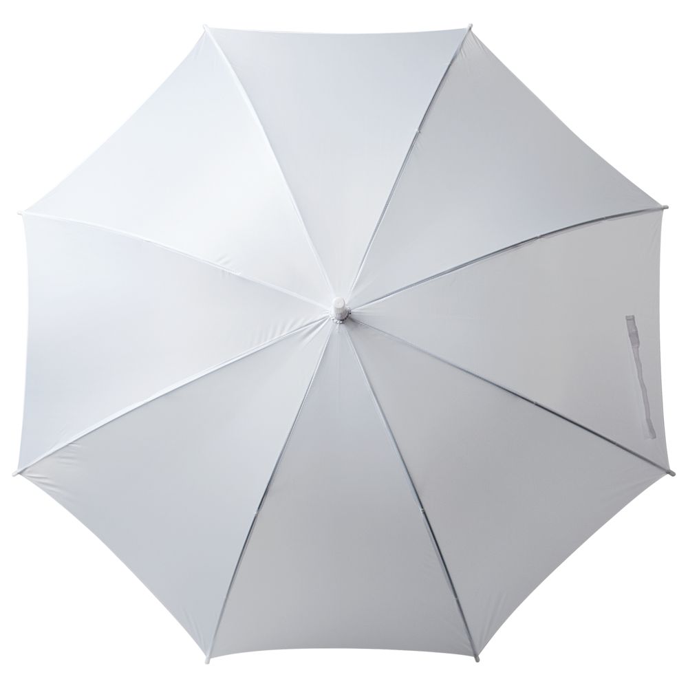 Зонт-трость Promo, белый с нанесением логотипа в Москве