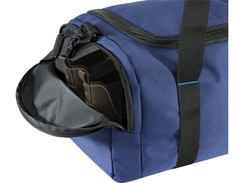 Спортивная сумка Repreve® Ocean из переработанного ПЭТ-пластика на заказ с логотипом компании
