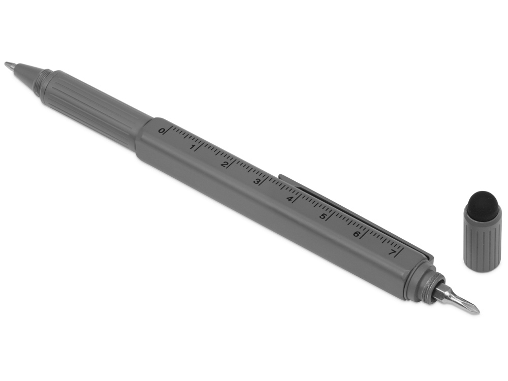 Ручка-стилус металлическая шариковая «Tool» с уровнем и отверткой оптом под нанесение
