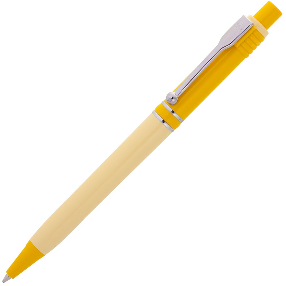 Ручка шариковая Raja Shade, желтая оптом под нанесение