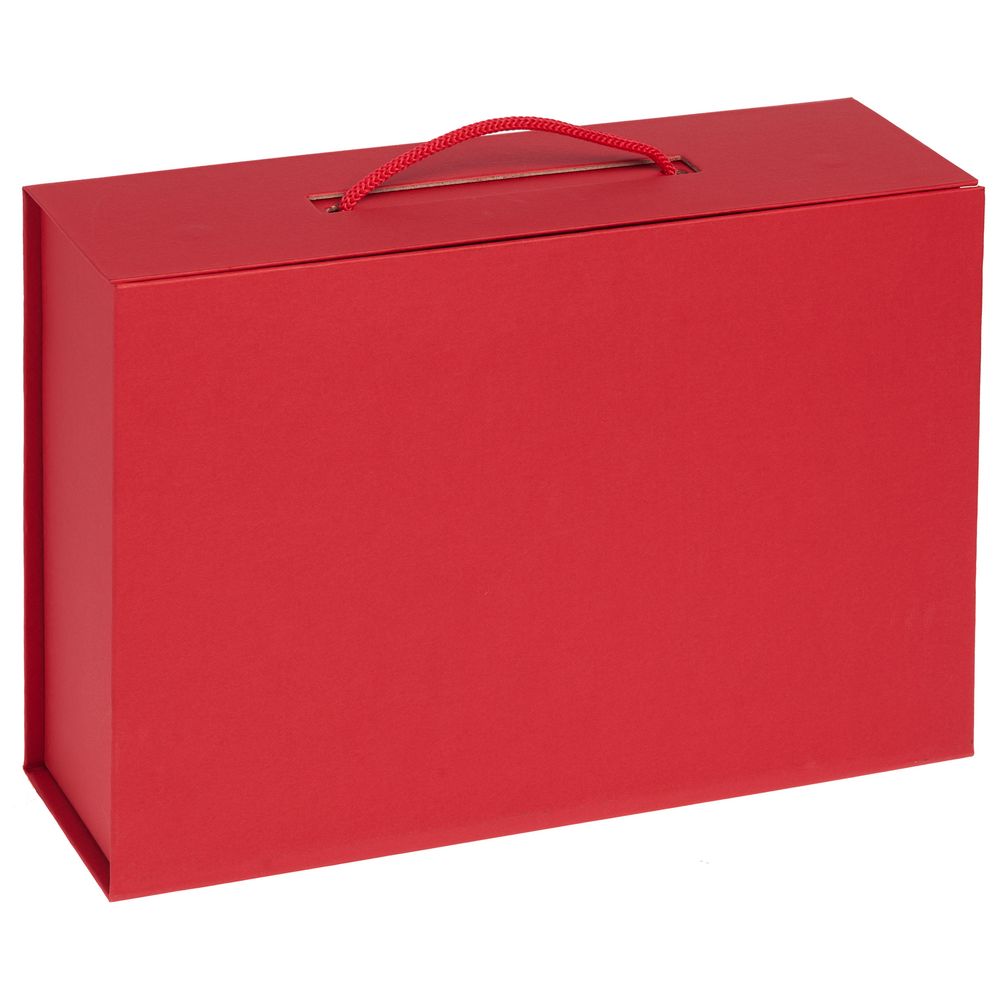 Коробка Matter, красная с нанесением логотипа в Москве