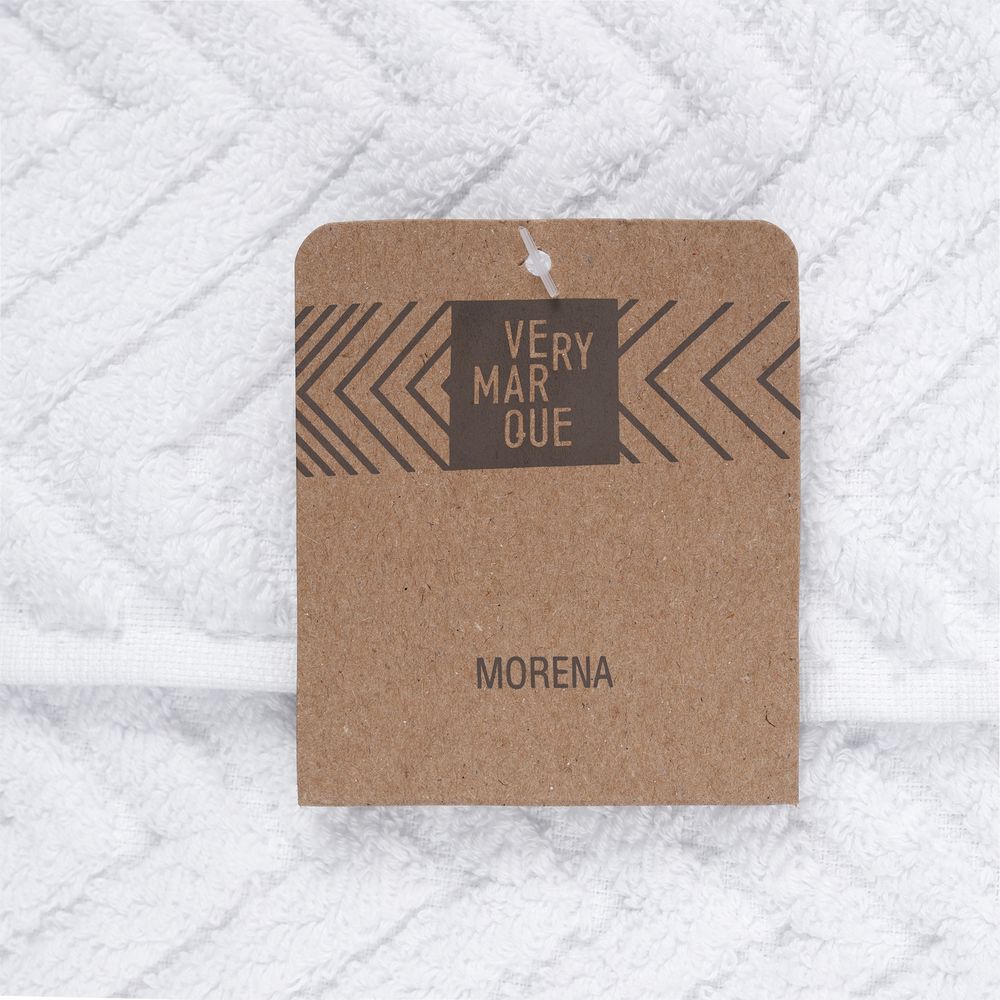 Полотенце Morena, среднее, белое на заказ с логотипом компании