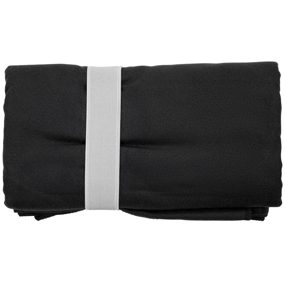 Спортивное полотенце Vigo Medium, черное заказать в Москве