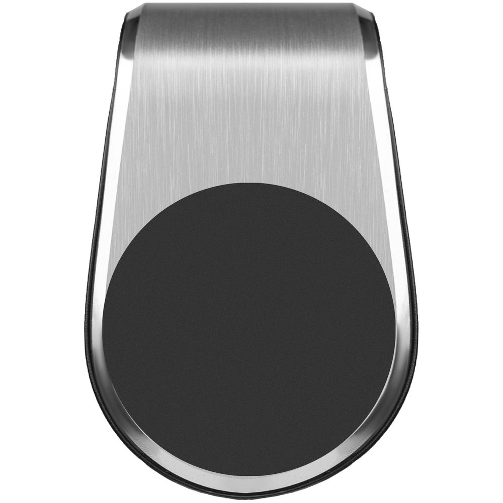 Магнитный держатель для смартфонов Pinch, серебристый с нанесением логотипа в Москве